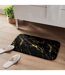 Tapis de Bain Imprimé Aquamarbre 45x75cm Noir & Or-5