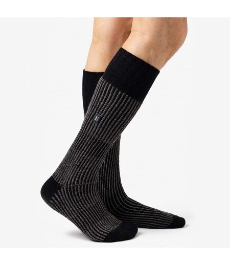 Mens Thick Winter Warm Knee High Ribbed Thermal Boot Socks