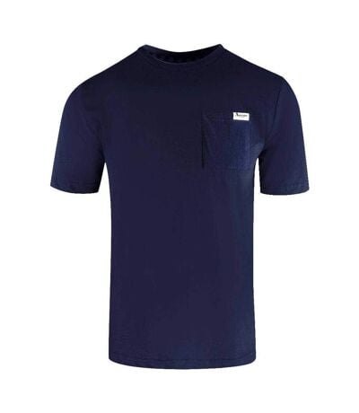 T-shirt Motif Logo Homme Bleu Marine Aquascutum