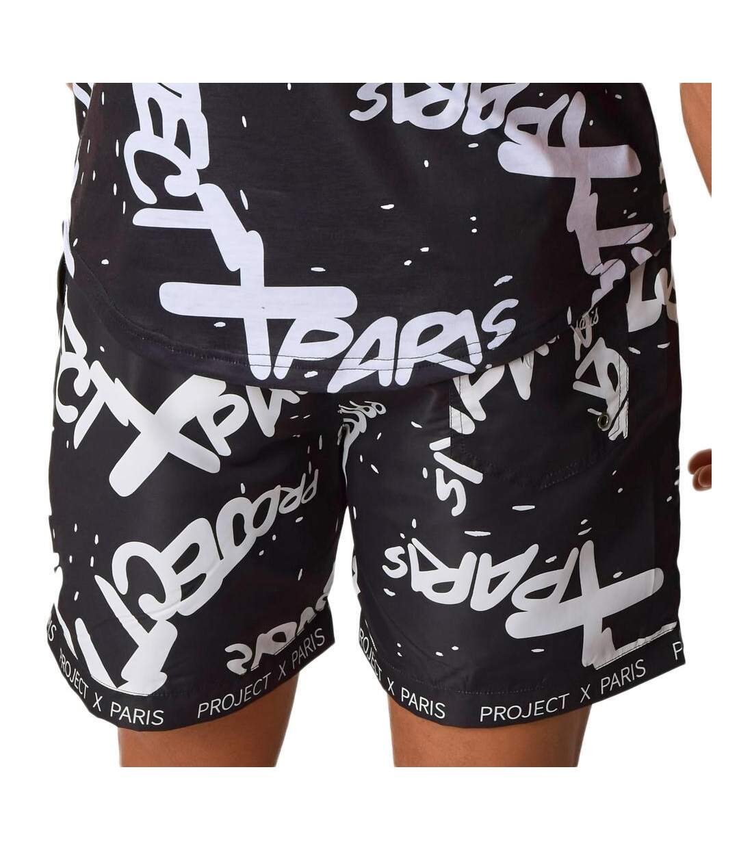 Short De Bain Noir Homme Project X Paris  Short All Overt - M-2