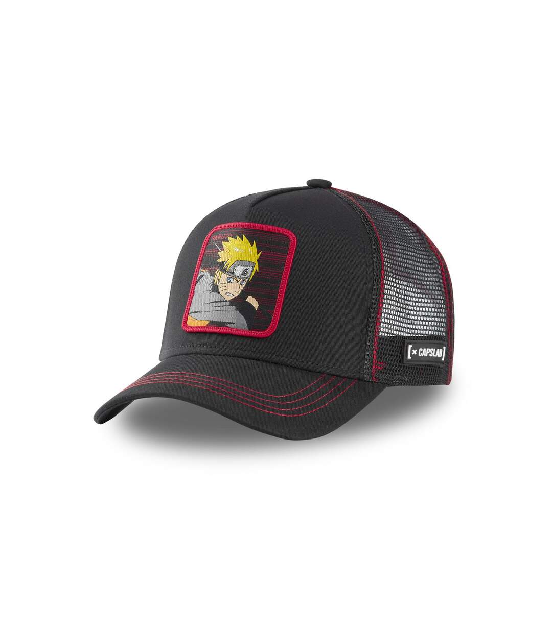 Casquette Capslab Naruto Noir Bordure Rouge Capslab-1