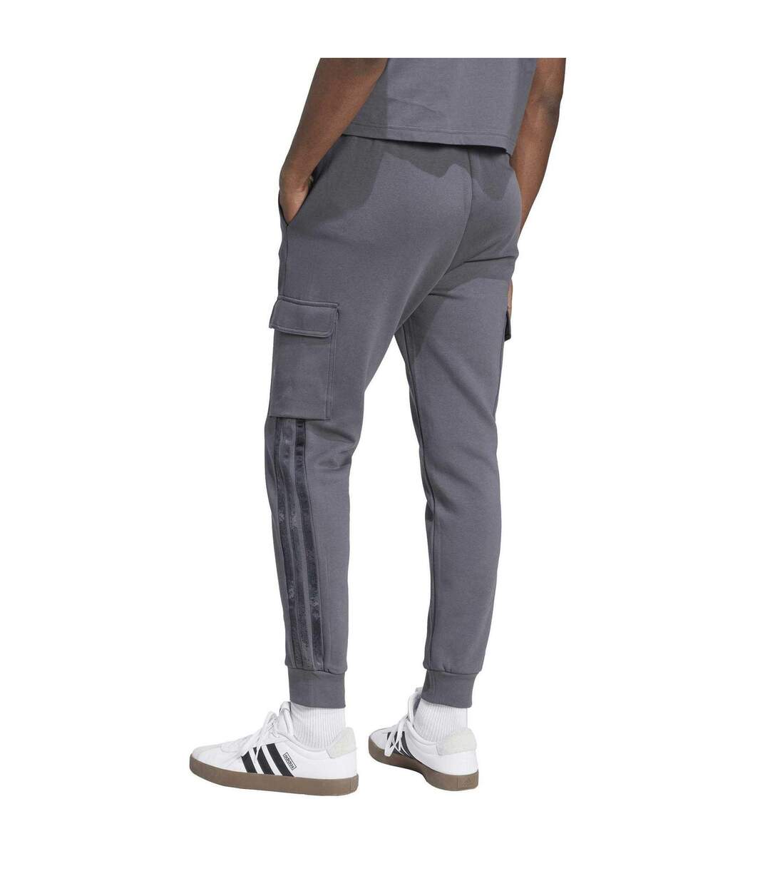 Mens Slim Joggers Grey Adidas-3
