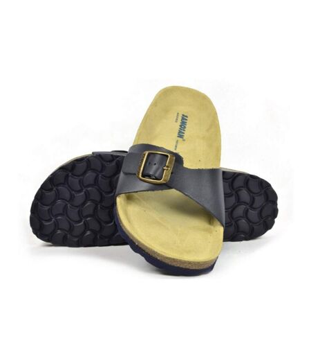 Sanosan Womens/Ladies Malaga Leather Sandals (Navy) - UTBS3059