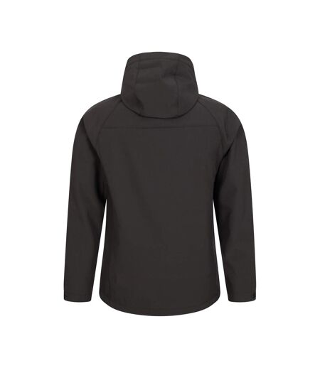 Mens Exodus Waterproof Soft Shell Jacket Black Mountain Warehouse