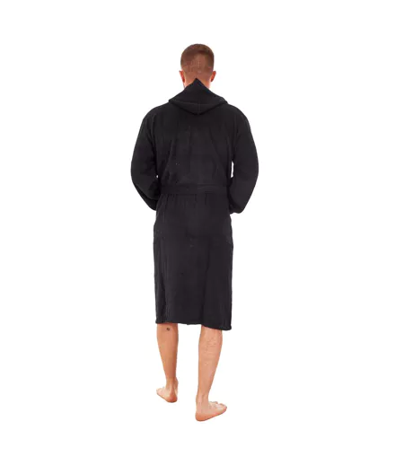 Robe De Chambre Motif/style Uni Homme Noir Keanu