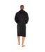 Robe De Chambre Motif/style Uni Homme Noir Keanu-2