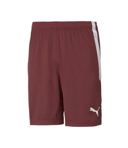 Short de sport rouge homme puma teamliga