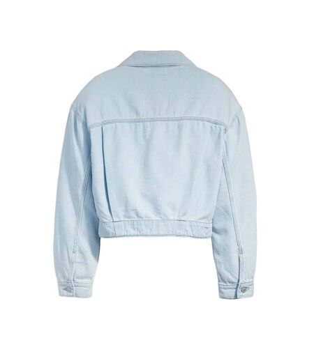 Womens/ladies lightweight trucker jacket light blue Levis