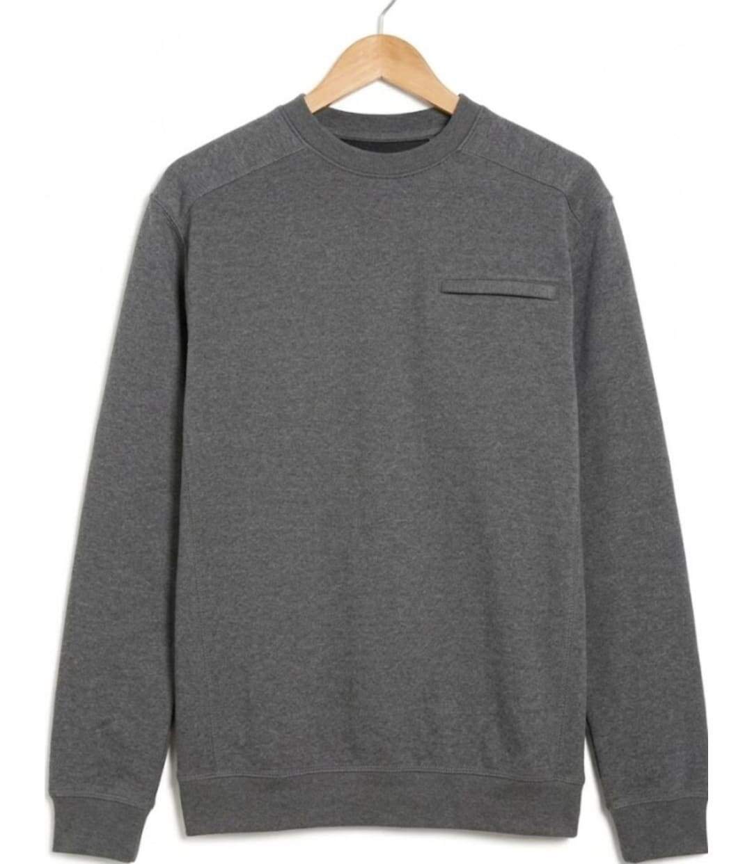 CHALLENGER BULGARE1 — Sweat col rond gris : style décontracté et finitions soignées-2