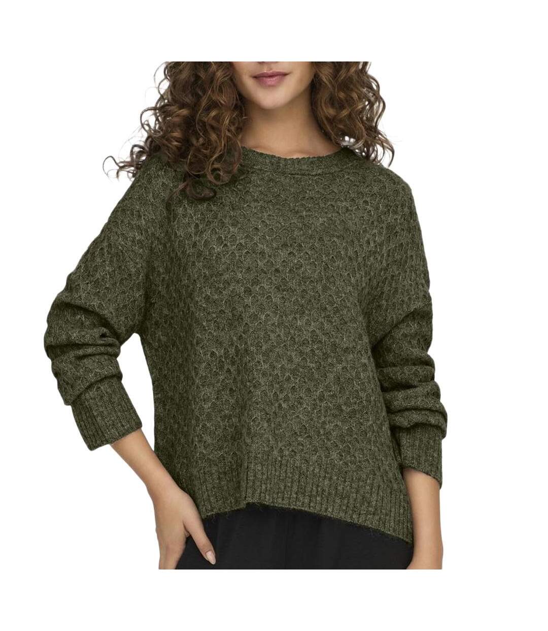 Pull kaki femme jdy bigum-1