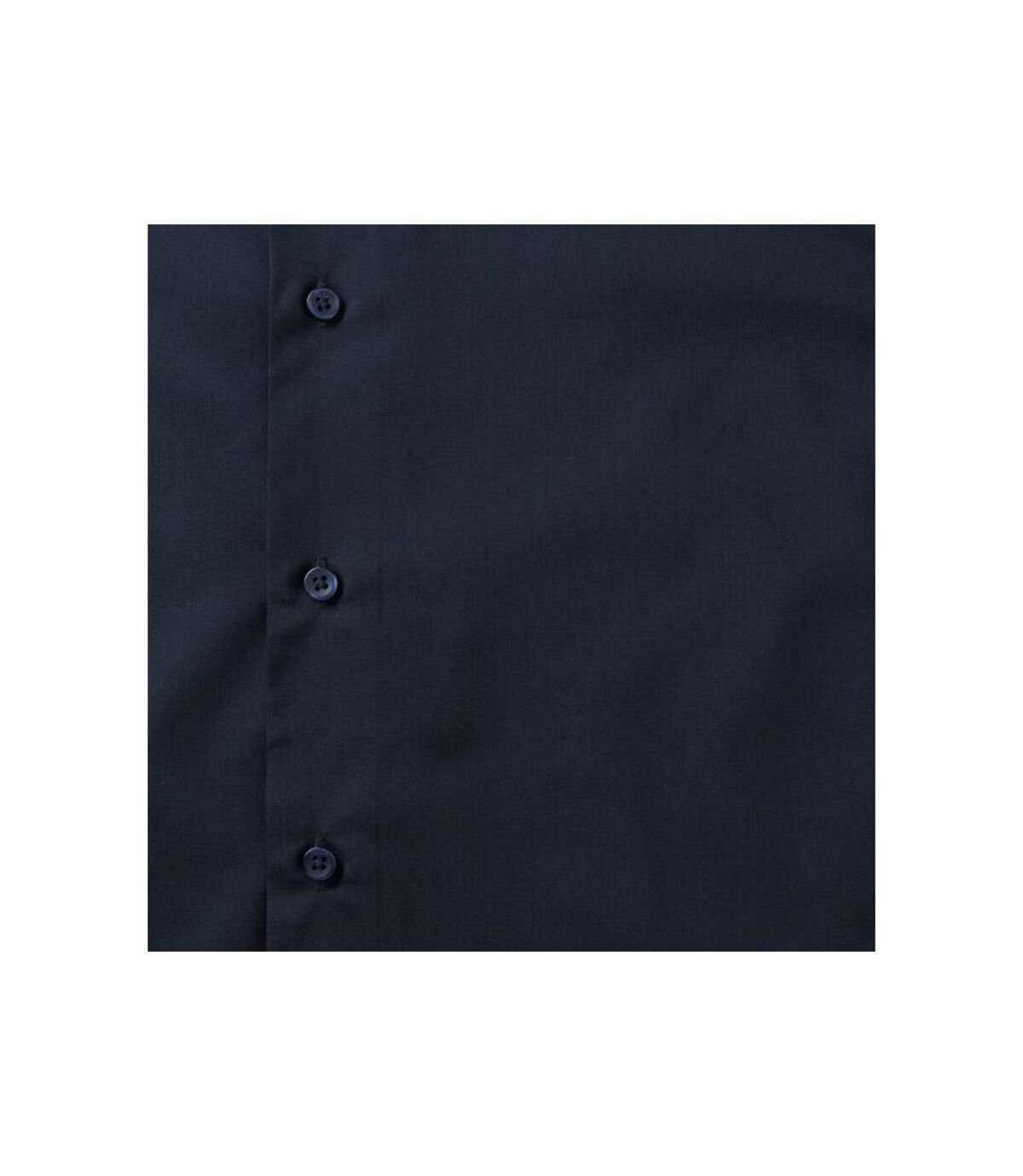 Russell Collection Mens Easy Care Tailored Poplin Shirt (French Navy)