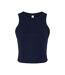 Womens/ladies Tank Top Solid Navy Bella + Canvas-1