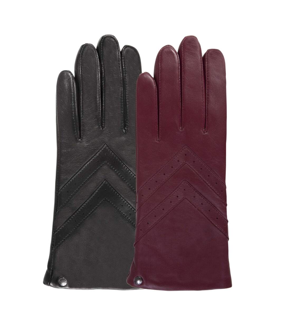 Isotoner Gants femme cuir d'agneau - doublés polaire