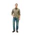 Mens Bedford Long-sleeved Button-down Shirt Olive Tommy Hilfiger-1