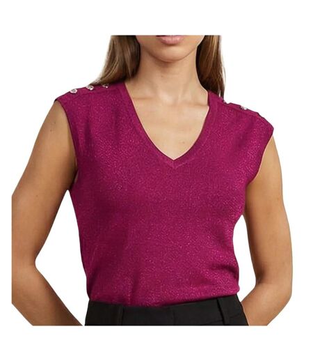 T-Shirt violet femme morgan divali