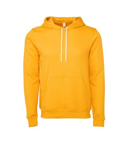 Bella + Canvas Unisex Pullover Polycotton Fleece Hooded Sweatshirt / Hoodie (Gold)