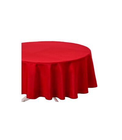Nappe Antitache Ronde Unie 180cm Rouge
