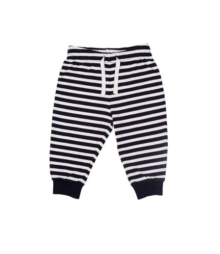 Pantalon de détente bébé bleu marine / blanc à rayures Larkwood