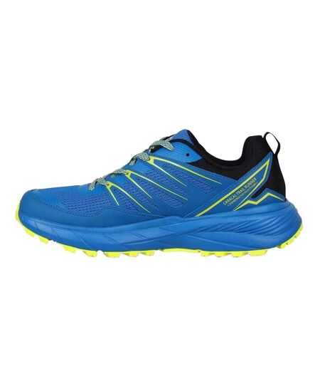 Mens Ortholite Trainers Blue Lime Karrimor
