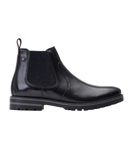 Bottines chelsea cutler homme noir Base London