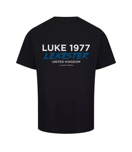 T-shirt Style Ville Leicester Homme Noir Luke 1977
