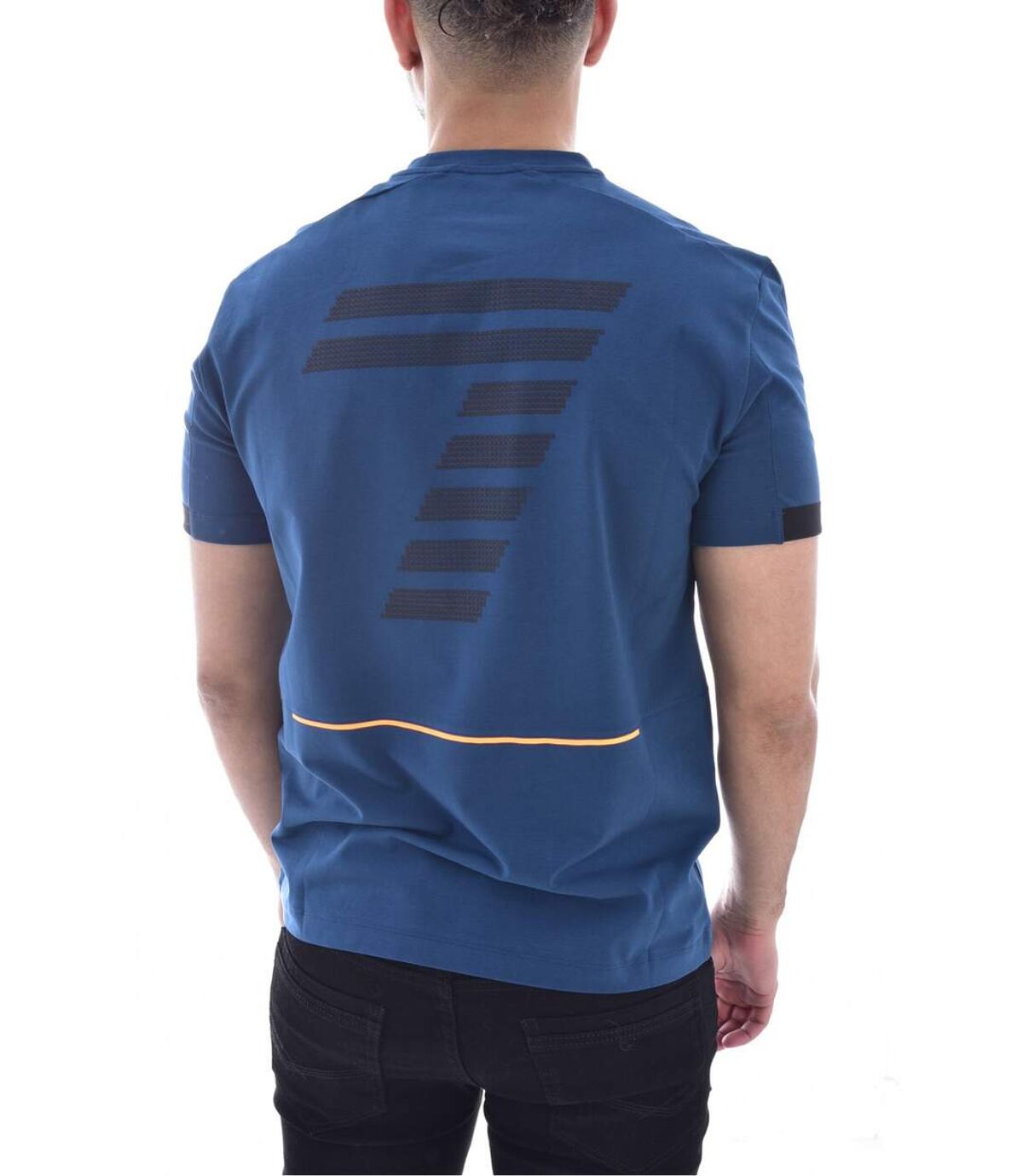 Tee shirt stretch à logo  -  EA7 - Homme