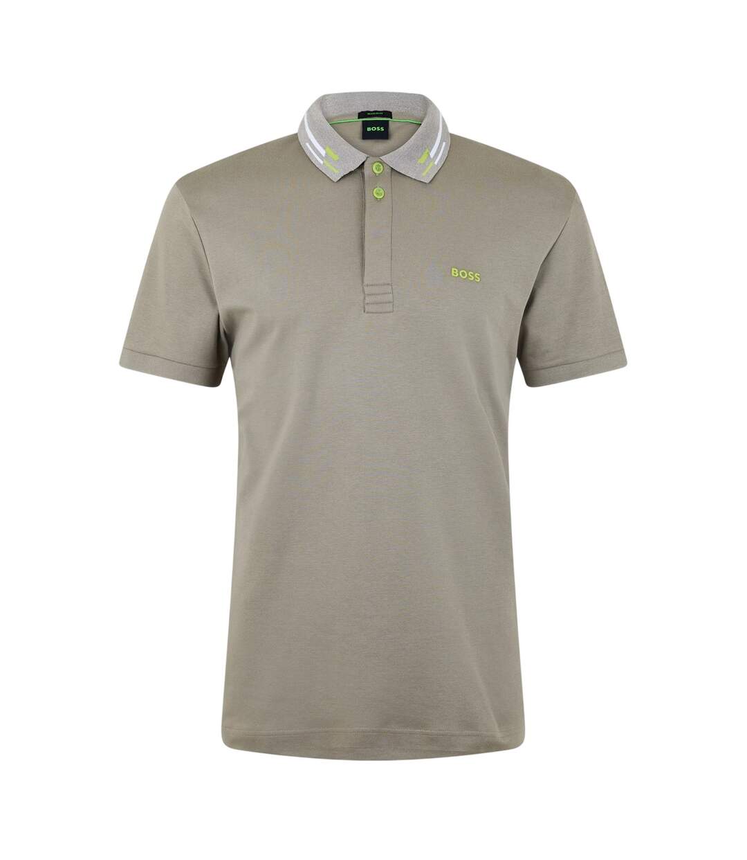 Polo Motif/style Logo Paddy Homme Vert Clair Boss-1