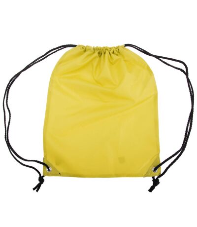 Shugon Stafford Plain Drawstring Tote Bag - 13 Liters (Canary) (One Size) - UTBC1136