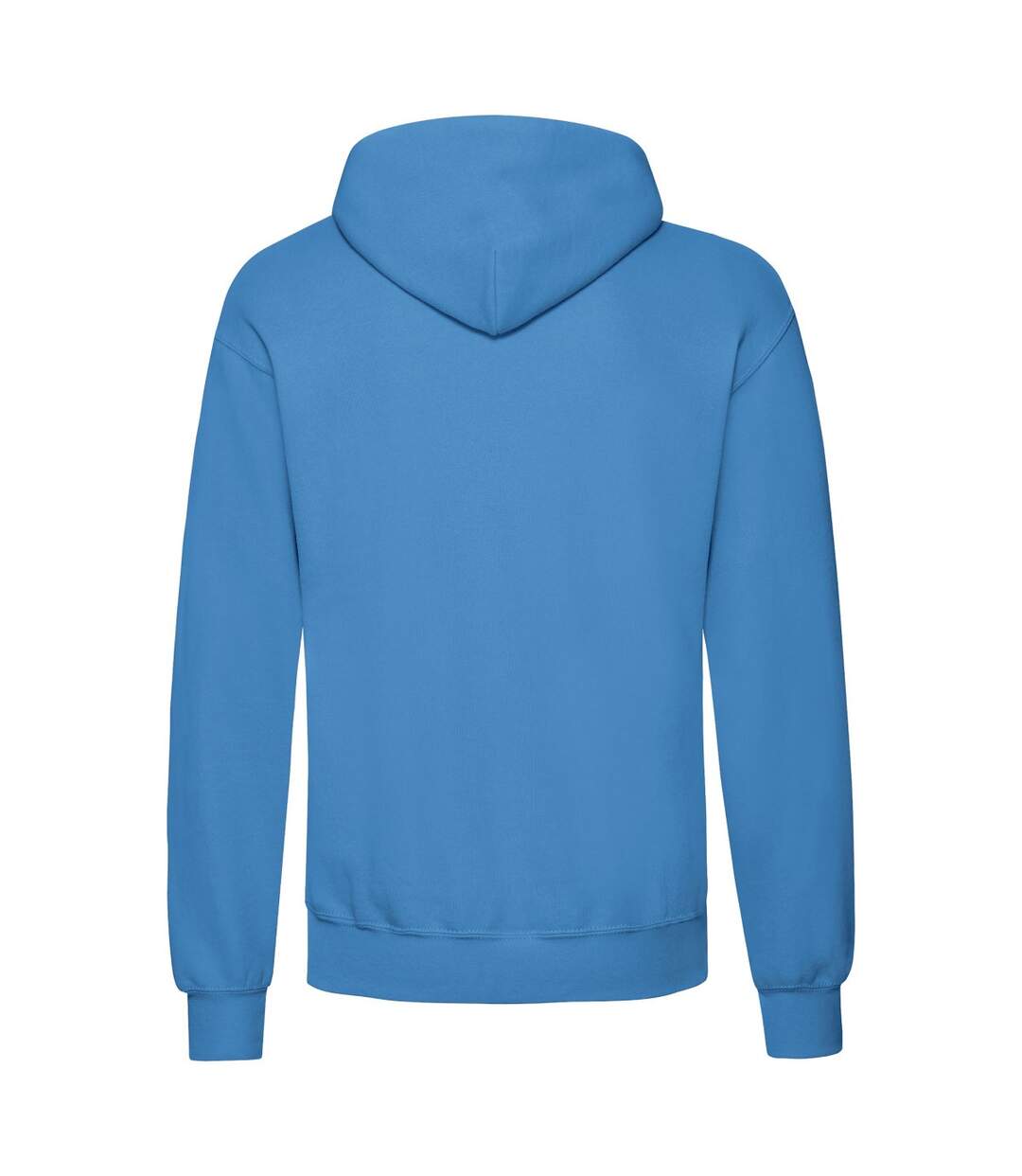 Mens Classic Hoodie Azure Blue Fruit Of The Loom-2