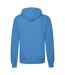Mens Classic Hoodie Azure Blue Fruit Of The Loom-2