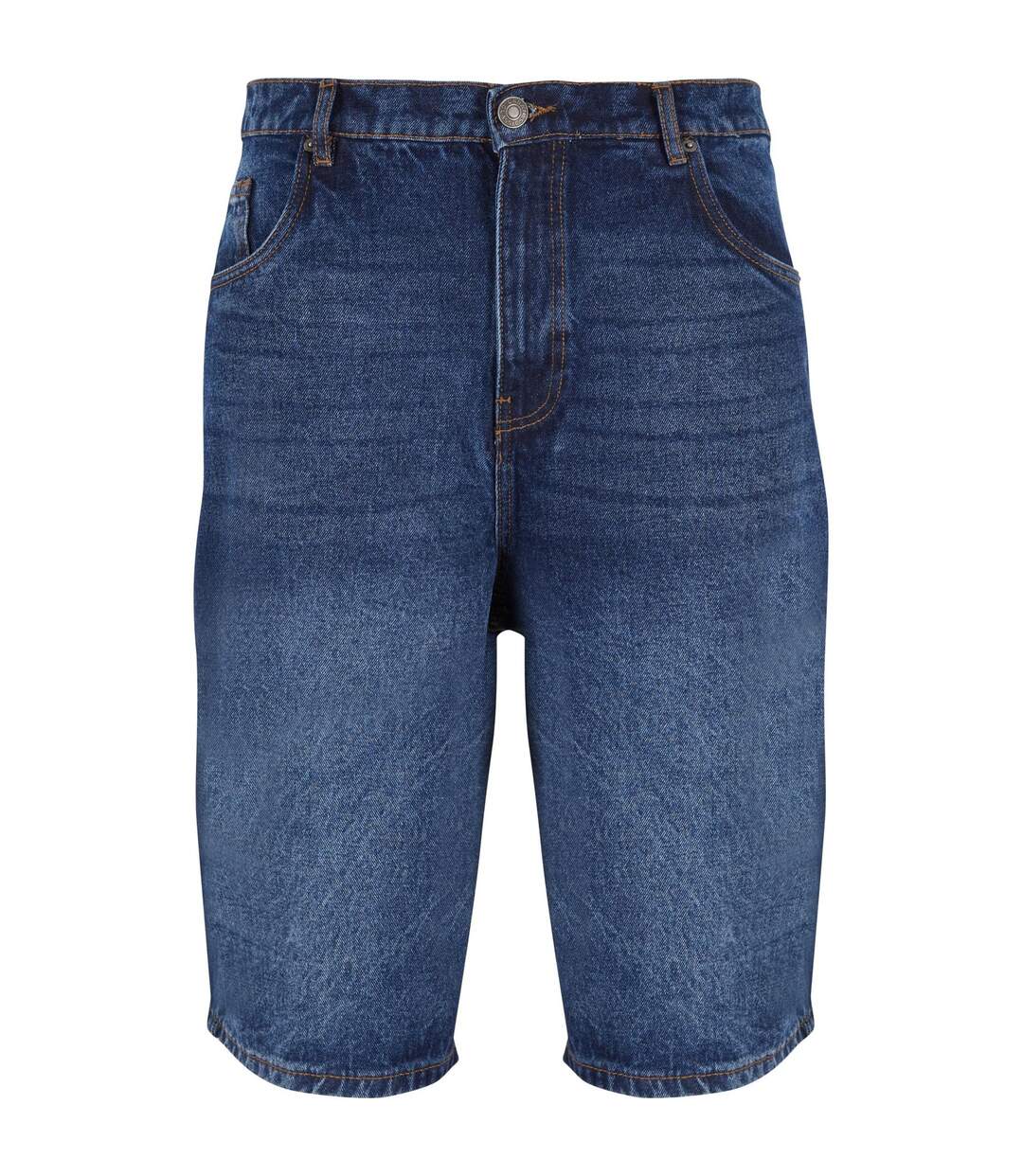 Short 90's Homme Bleu Foncé Délavé Urban Classics-1