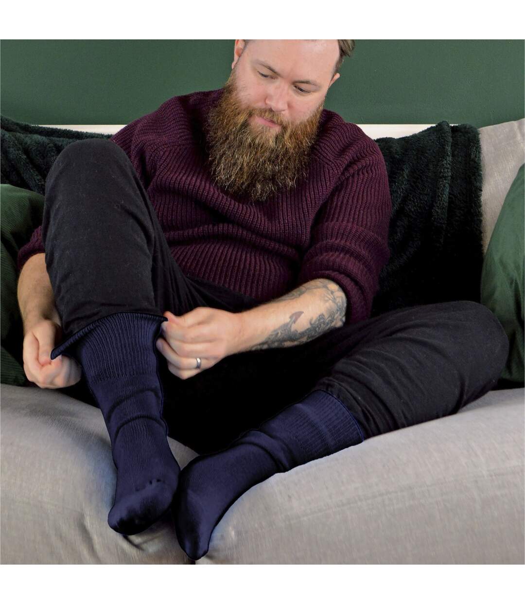 3 Pack Unisex Bamboo Thermal Socks for Winter-5