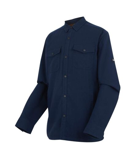 Surchemise Motif/style Uni Spennith Homme Bleu Marine Marron Regatta