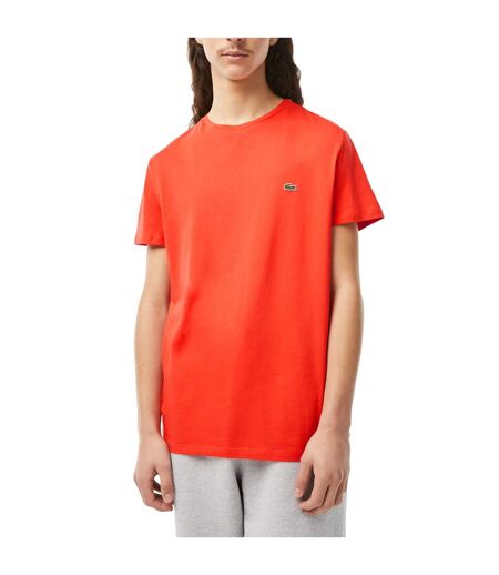 T-shirt pima homme orange Lacoste