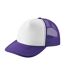Casquette Trucker Motif/style Rétro Violet Beechfield-2