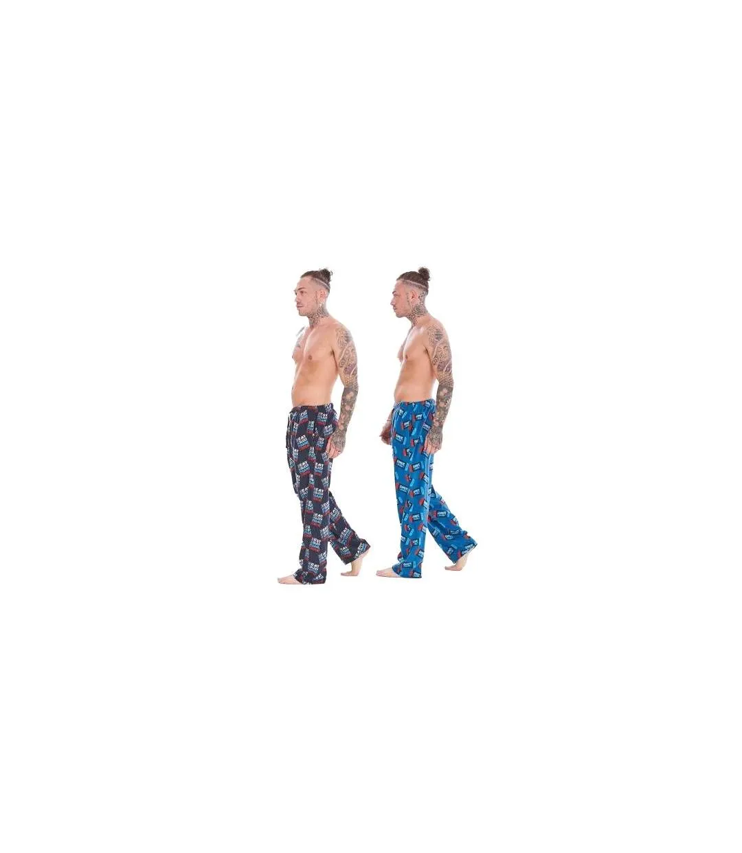 Bas De Pyjama Gamer Homme Bleu Bleu Marine Keanu-1