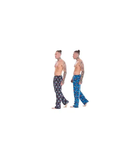 Bas De Pyjama Gamer Homme Bleu Bleu Marine Keanu