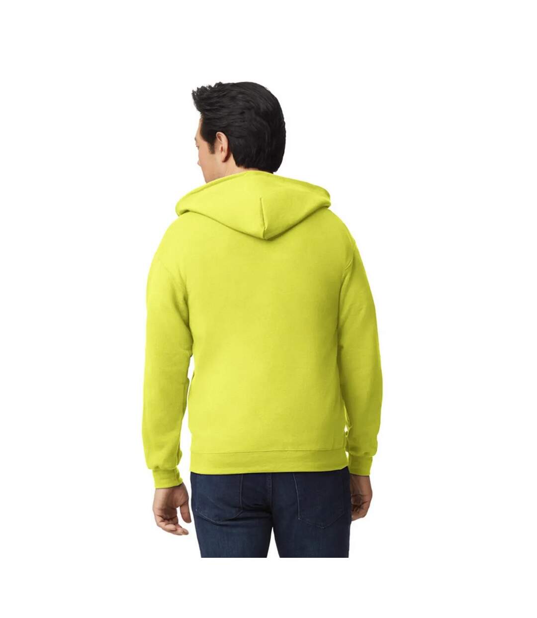 Veste À Capuche Adulte Vert Fluo Gildan-2