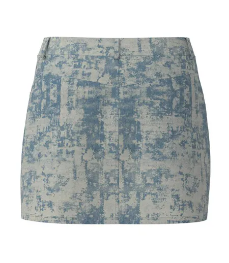 Jupe en jean courte bleu femme pieces denim