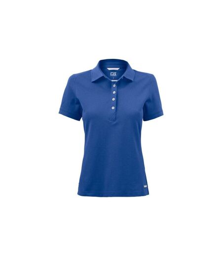 Womens/ladies Advantage Polo Shirt Blue Cutter & Buck