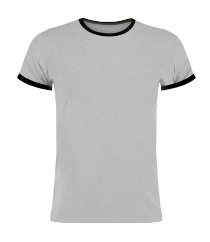 Kustom Kit - T-shirt RINGER - Homme (Gris clair / Noir Chiné) - UTBC4781