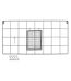 Support Mural 5 Crochets Design Filaire 60cm Noir-1