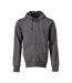 Unisex Adult Plain Full Zip Hoodie Stone Grey Mascot-1