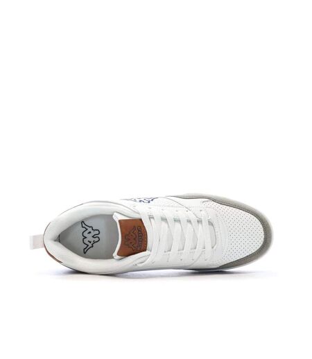 Baskets blanches/taupes homme kappa logo manis