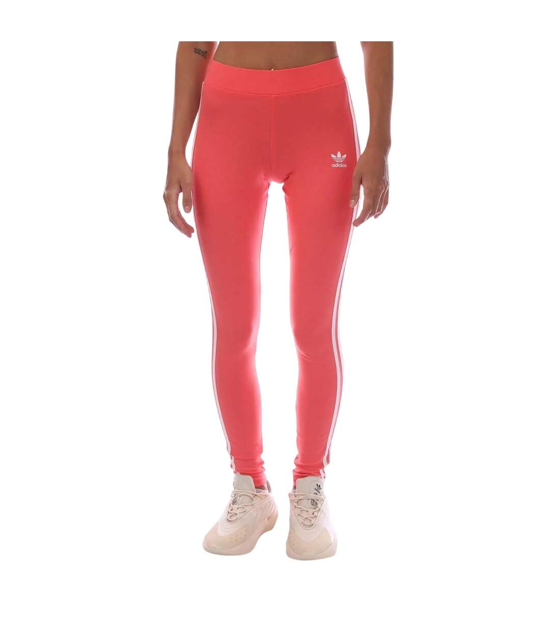 Legging Motif/style 3 Rayures Classics Femme Rose Adidas-1