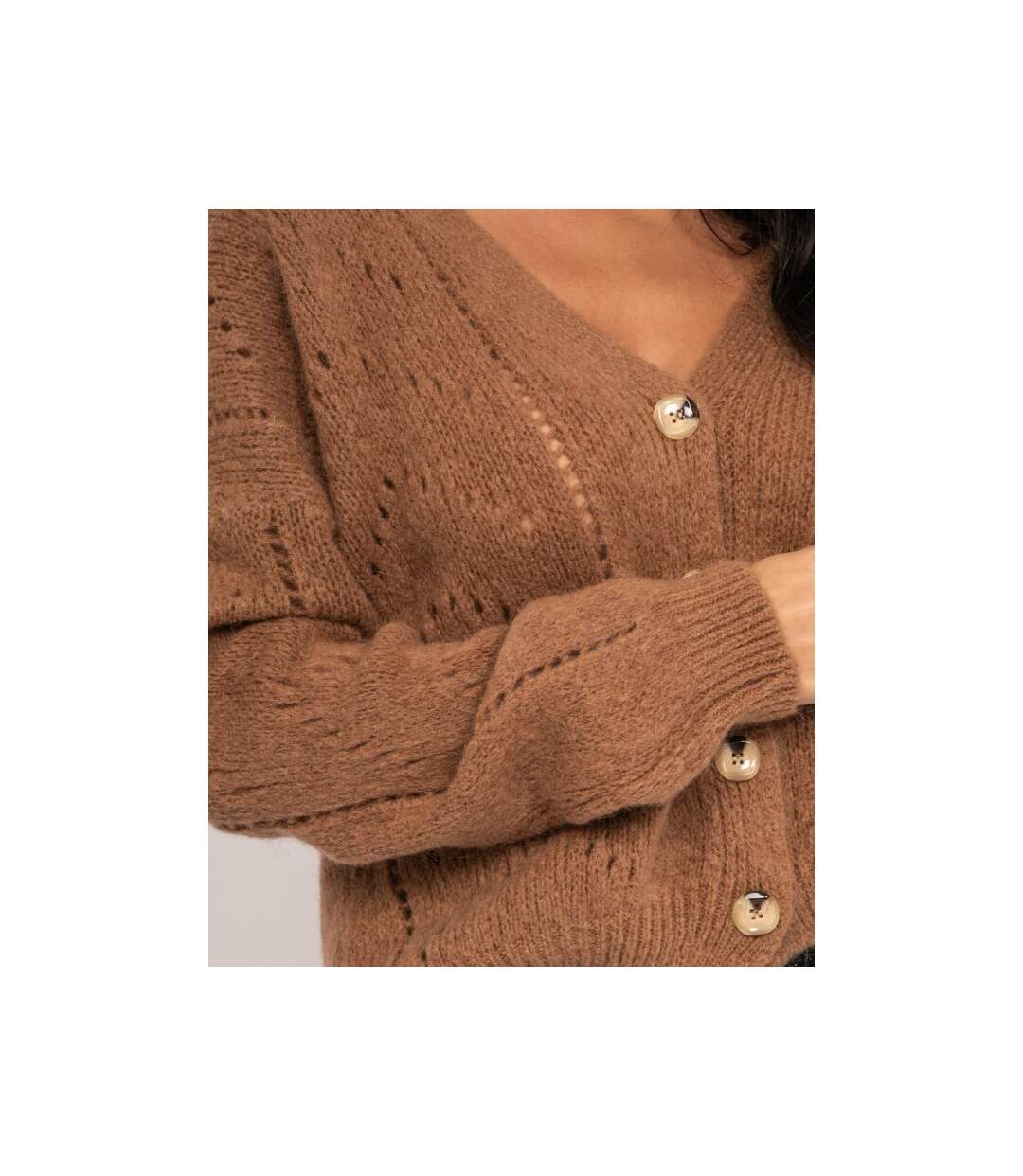 Gilet boutonné KAELLE - Dona X Lisa-3