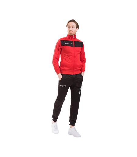Ensemble De Survêtement Tuta Visa Homme Rouge Noir Givova