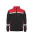 Mens Progression Hi-vis Full Zip Sweatshirt Black Red Projob-1
