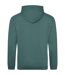 Sweat À Capuche College Adulte Vert Mousse Awdis-2