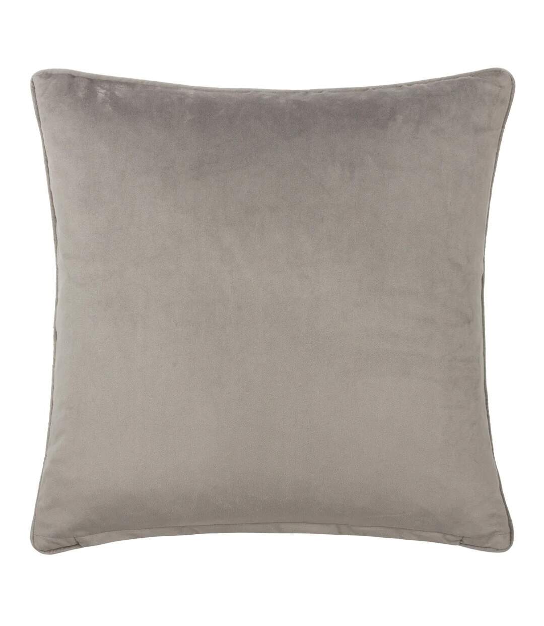 Stratus piping detail jacquard cushion cover 45cm x 45cm taupe Paoletti